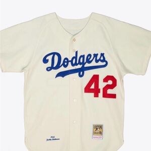 Dodgers Jackie Robinson Wool Jersey #42